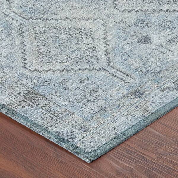 Chantille Machine Washable Indoor/Outdoor Abstract ACN2727 Sky 10 ft. x 14 ft. Area Rug