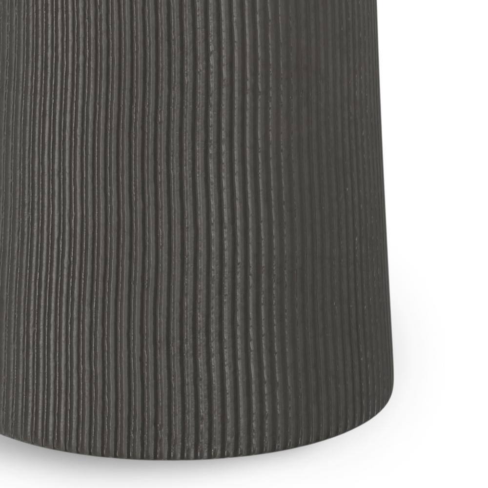 Black Nickel Round Cast Aluminum Side Table