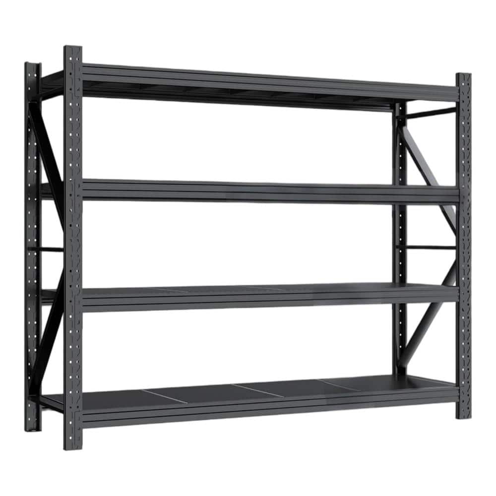 4-Shelf Steel Heavy Duty Adjustable Garage Pantry Storage Shelving Unit in Black (67 in. W x 65 in. H x 22 in. D) price history on PriceWatchPro