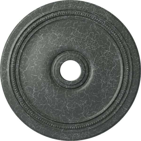 Ekena Millwork 1-1/4" x 24" x 24" Polyurethane Diane Ceiling Medallion, Athenian Green Crackle