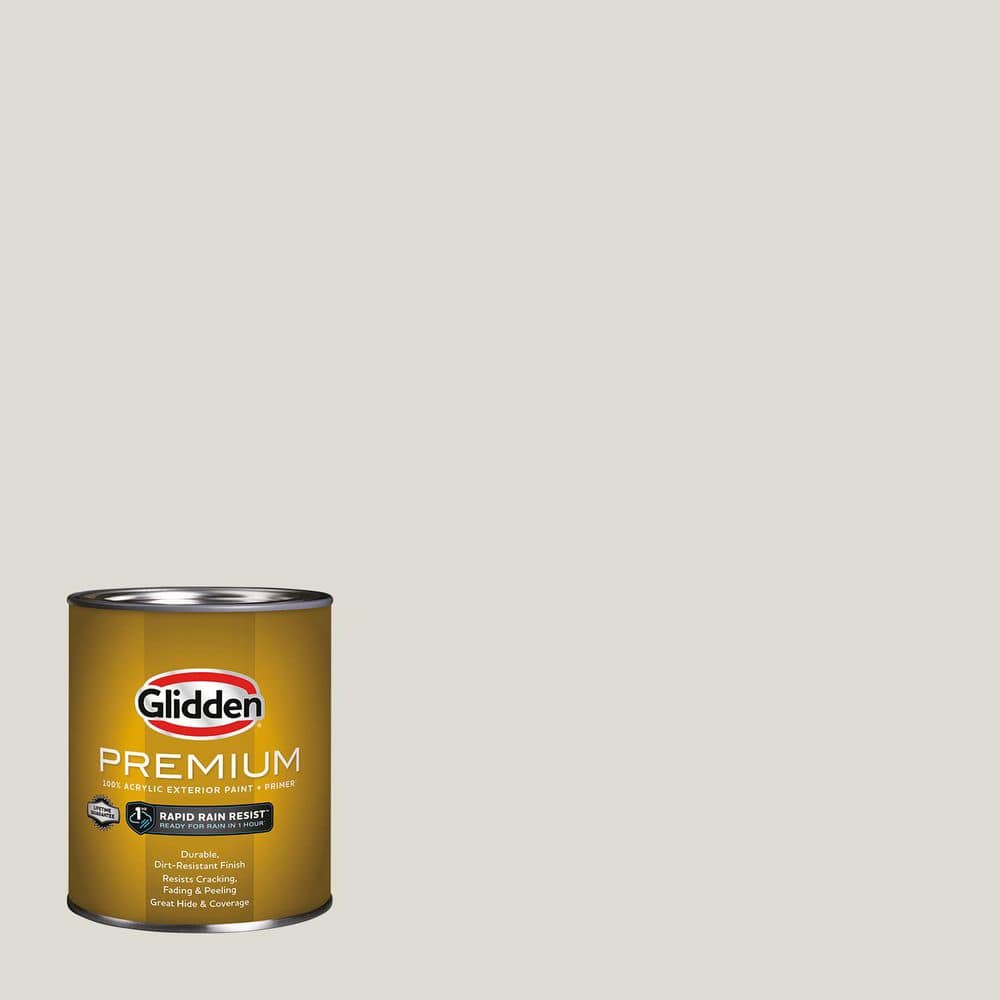 Glidden Premium 1 qt. PPG0999-1 In The Cloud Flat Exterior Latex