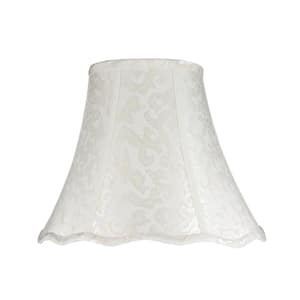 14 in. x 11.5 in. Off White Bell Lamp Shade