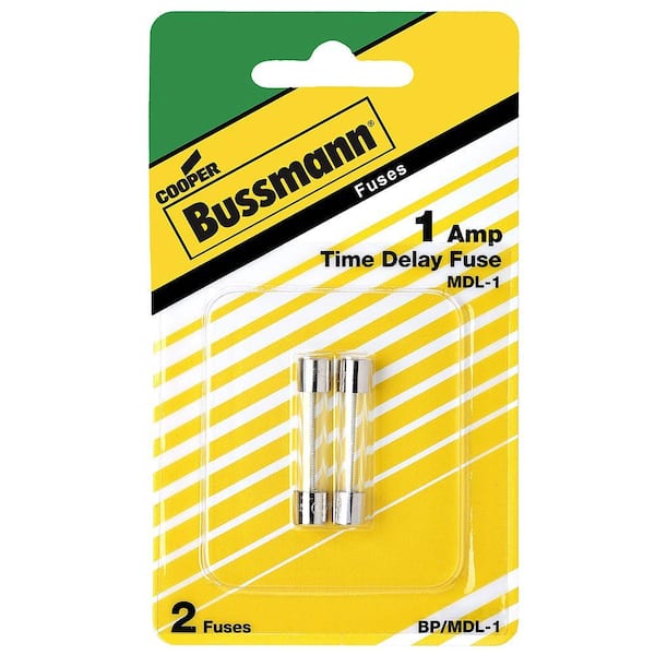 Cooper Bussmann MDL Series 1 Amp Silver Electronic Fuses (2-Pack)