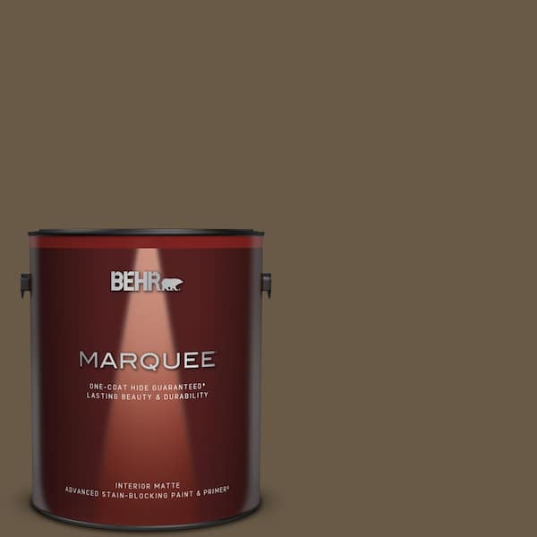 BEHR MARQUEE 1 gal. #PPU7-25 Clove Brown One-Coat Hide Matte Interior Paint & Primer