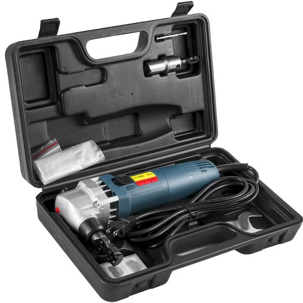 Electric Sheet Metal Cutter, 380W Power,1800RPM Rotor Speed, 0.07 in./1.8mm Cutting Capacity, Includes Replacement Blade