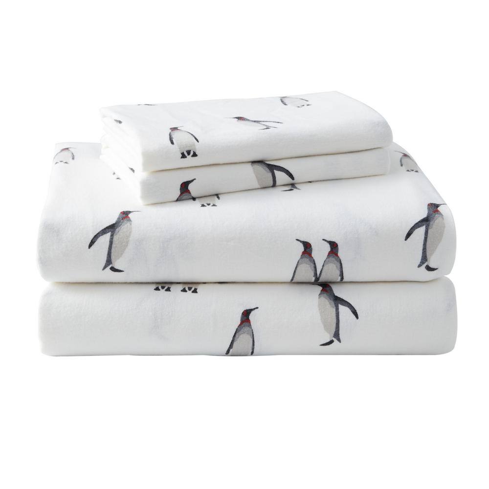 King Gray Cotton Flannel Deep Pocket Sheet Set