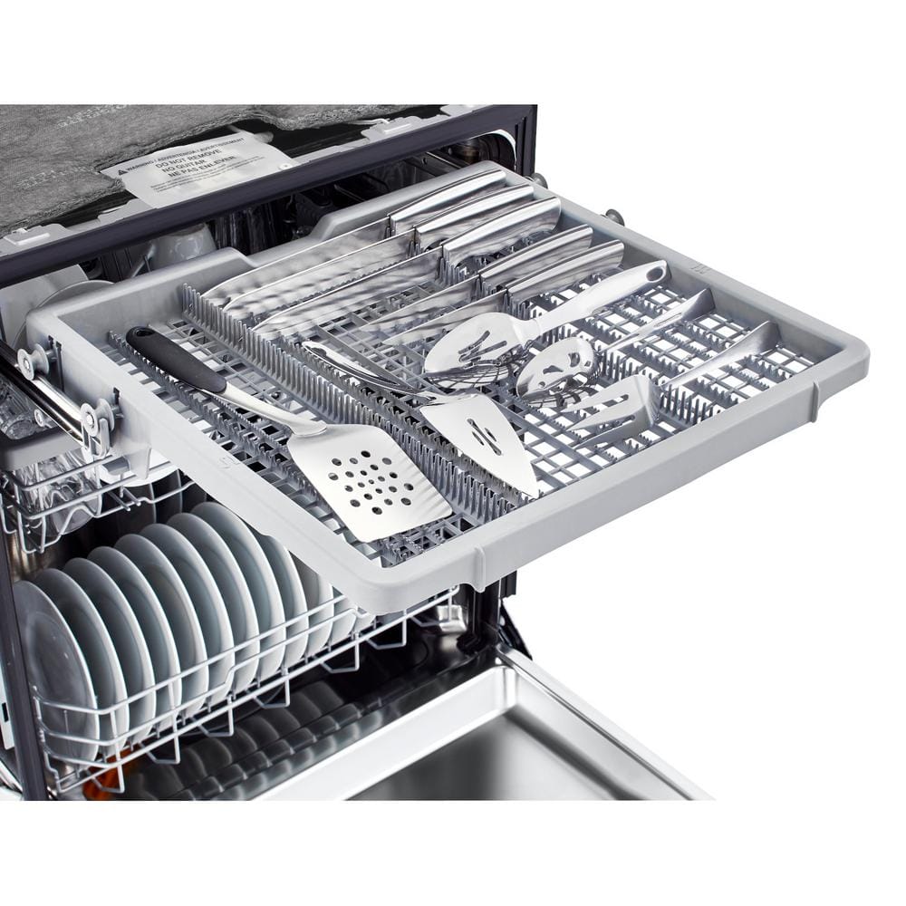 LG 24" QuadWash Dynamic Dry Energy Star Dishwasher in Printproof Stainless Steel