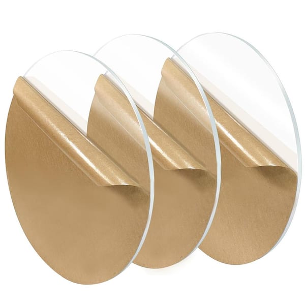 Pro Space 1.6 ft. x 1.6 ft. Circle Clear Acrylic Plexiglass Durable, Cuttable, Water Resistant Weatherproof, Multi-Purpose（3-pack）