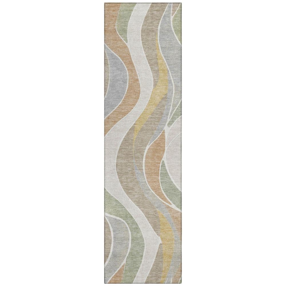 Chantille Machine Washable Indoor/Outdoor Abstract ACN2976 Ivory 2 ft. x 7 ft. Runner Rug price history on PriceWatchPro