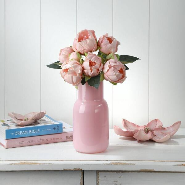 Regency International 11 in. Pink Artificial Pu Peony Bundle