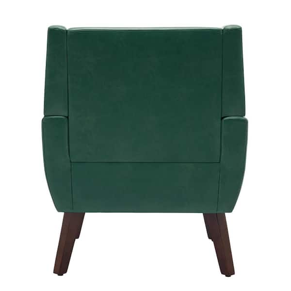 Uixe Green PU Leather Upholstery Arm Chair (Set of 1) SF0003-P-GN