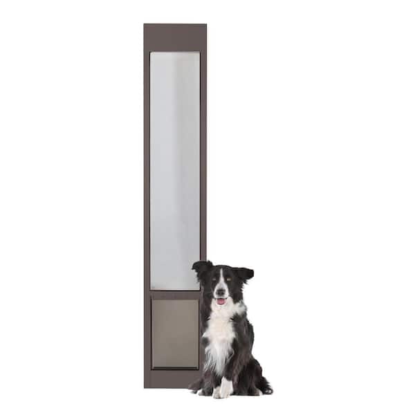 Large Bronze Freedom Patio Panel, Sliding Door Dog Insert Extra Large