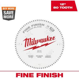 12 in. x 80-Tooth Fine Finish Circular Saw Blade