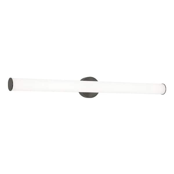 Leia 36.75 in. Black LED Vanity Light Bar