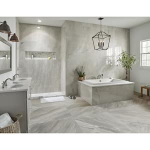 Ader Botticino 32 in. x 32 in. Polished Porcelain Floor and Wall Tile (21.33 sq. ft. / case)