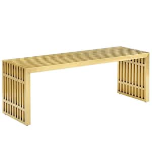 Gridiron Gold Medium Stainless Steel Bench