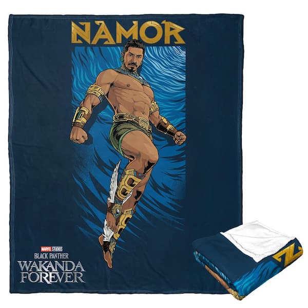 THE NORTHWEST GROUP Marvel's Black Panther Silk Touch Throw Blanket Namor