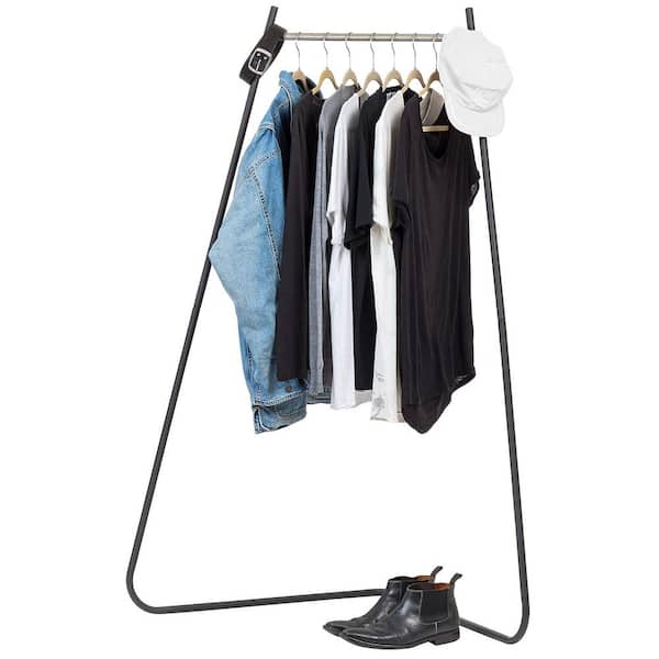 Unbranded Black Metal Garment Clothes Rack 40 in. W x 60 in. H