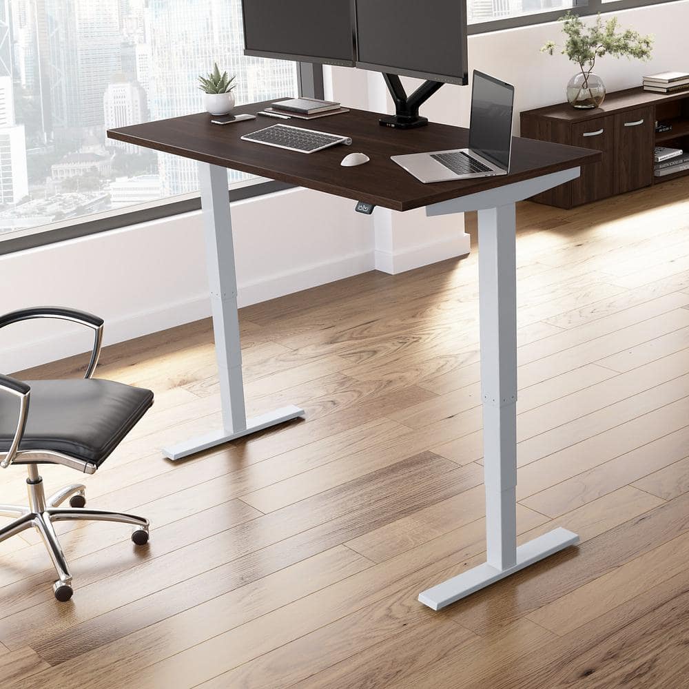 Bush Furniture Move 40 Series 59.45 in. Rectangular Hansen Cherry/Cool ...