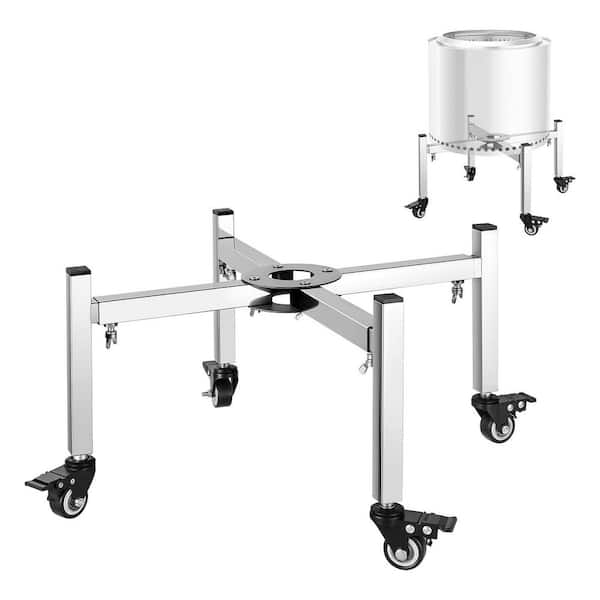 Fire Pit Stand, 15-27 in. Adjustable Stretch with 4 Casters, Firepit Stand for Solo Stove Bonfire Ranger Yukon