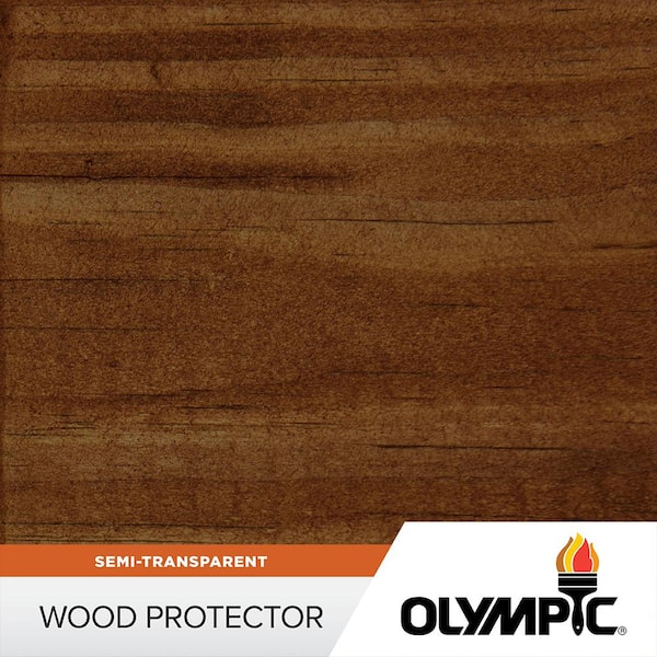 Wood Protector 1 gal. ST-2006 Chestnut Brown Exterior Semi-Transparent Stain Plus Sealer in One