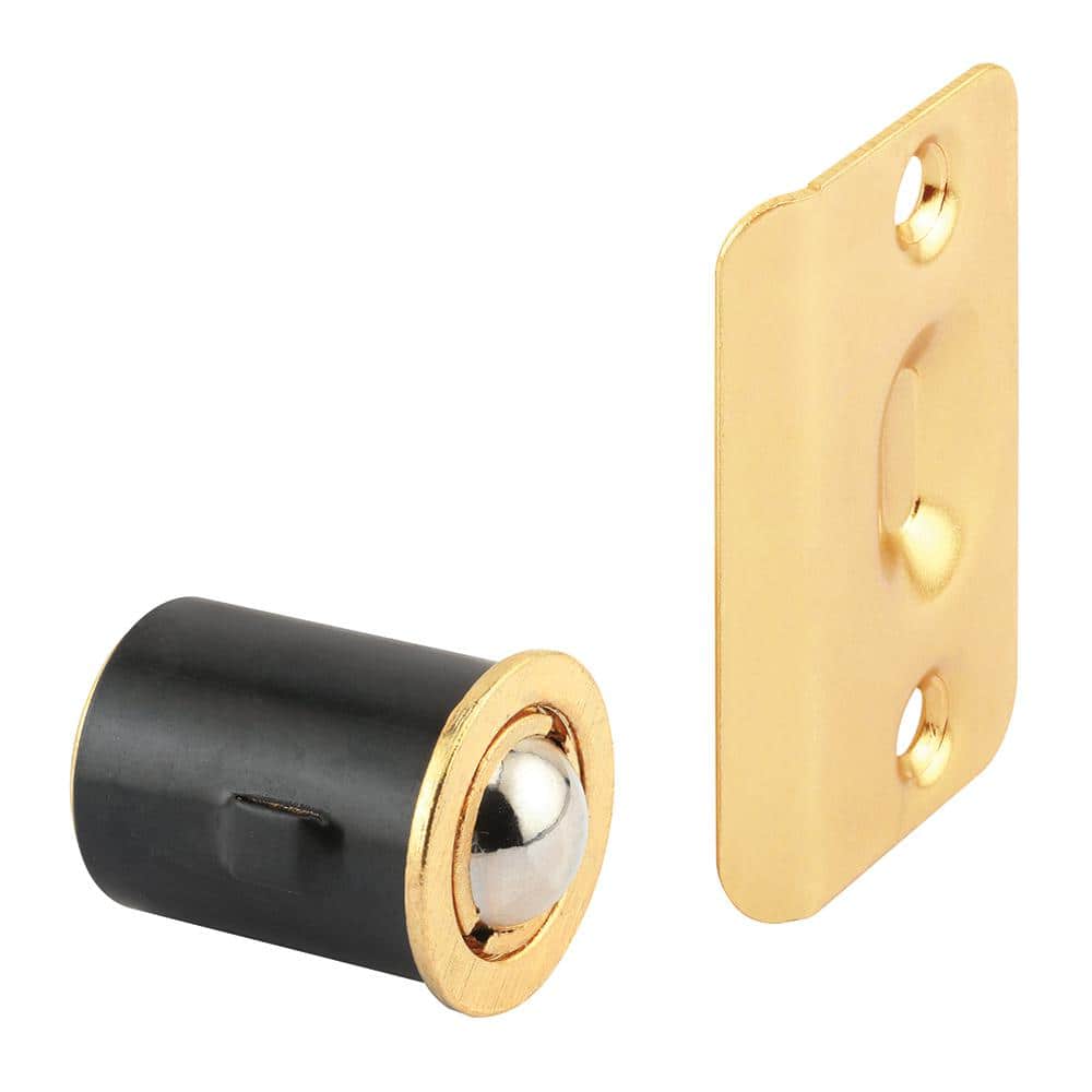 Adjustable Brass Plated Drive-In Ball Catch with Strike