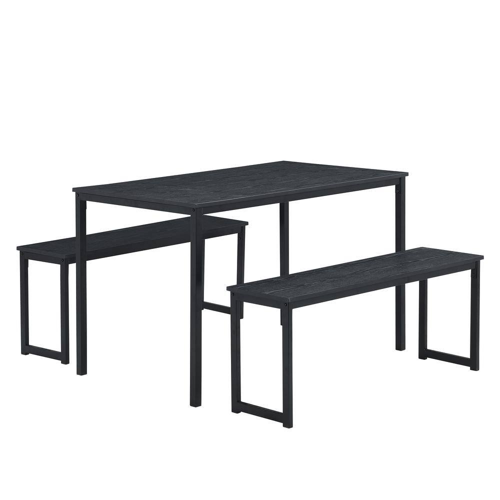 Garvine Dining Table And Benches (Set Of 3) atelieryuwa.ciao.jp