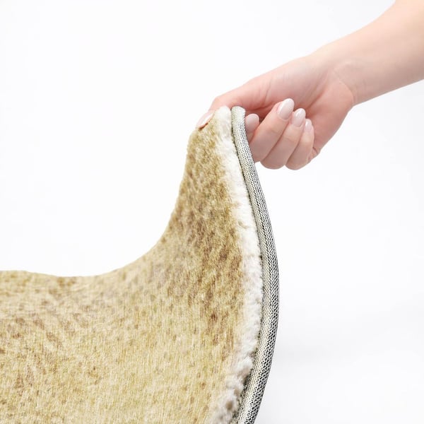 Dream Shag Premium Machine Washable Abstract ADS778 Gold 3 ft. x 4 ft. Area Rug