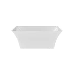 Blaire 58.85 in. x 29.52 in. Freestanding Soaking Acrylic Bathtub With Centered Drain in White