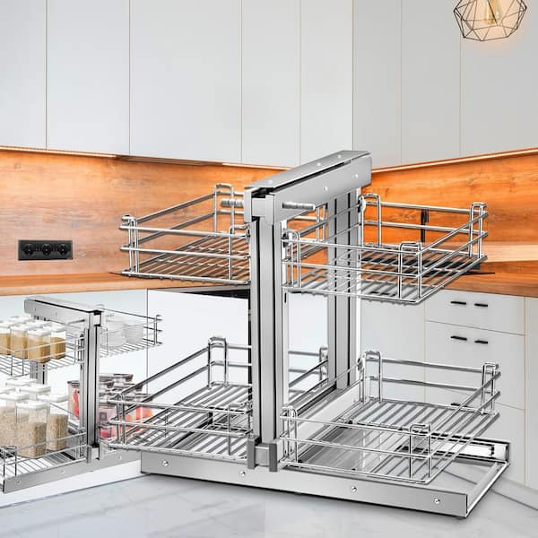 VEVOR Pull Out Cabinet Organizer, Chrome-Plated Steel Roll Out