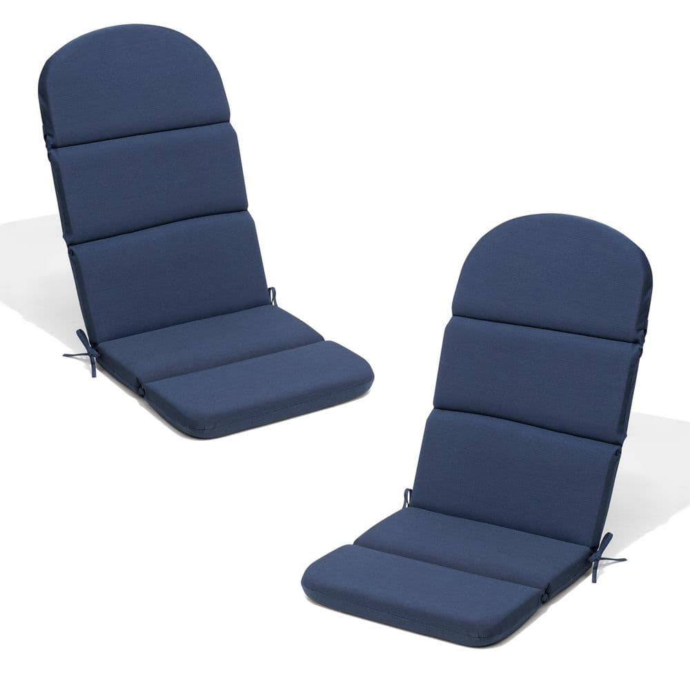 20 x 50 2-Piece Deep Seating Patio Outdoor Adirondack Chair Cushion in Navy Blue
