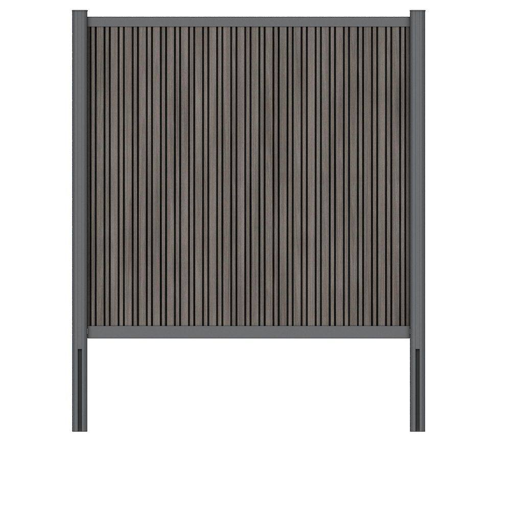 UltraEasy 6 ft. x 6 ft. Argentinian Silver Gray Composite Hybrid Style Vertical Fence Panel Kit with Gray Frame price history on PriceWatchPro