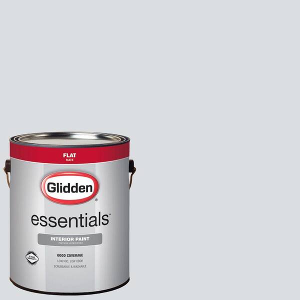 Glidden Essentials 1 gal. #HDGCN43U Cloud Motif Grey Flat Interior Paint