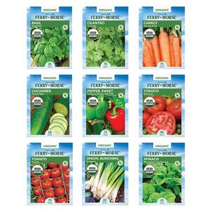Organic Collection of Vegetable and Herb Seed (9 Pack)