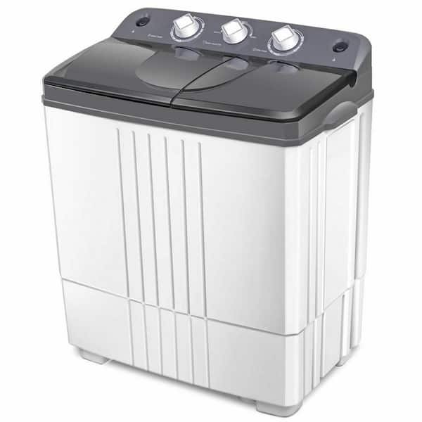 SuperDeal Mini Single Tub Compact Washing Machine Top Loard 9 lbs Wash &  Dry 2-in-1
