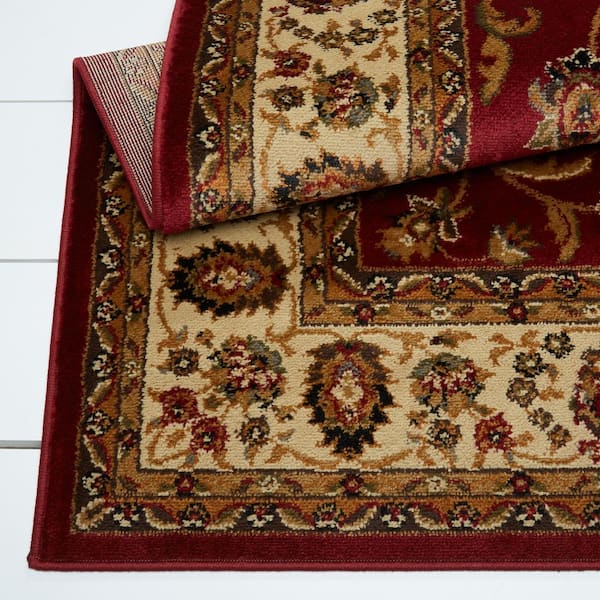 Royalty Red/Ivory 2 ft. x 7 ft. Indoor Area Rug