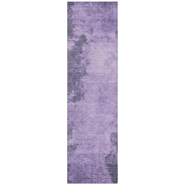 Chantille Machine Washable Indoor/Outdoor Abstract ACN1913 Purple 2 ft. 3 in. x 7 ft. 6 in. Runner Rug