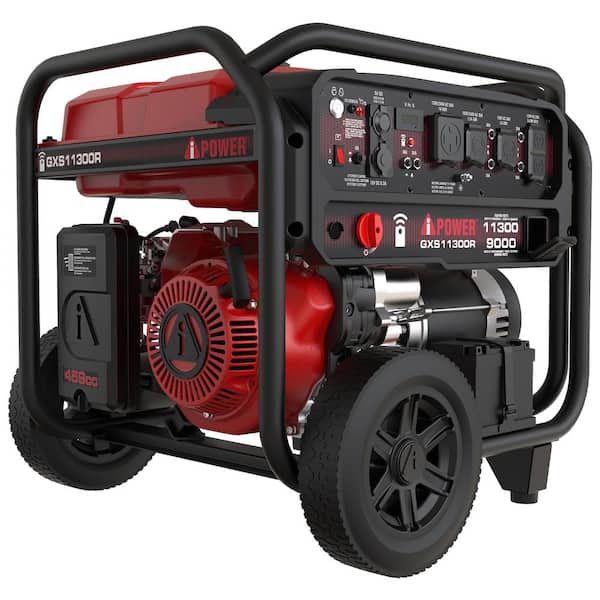 A-iPower 9000-Watt Remote Start Gas Powered Portable Generator with 459cc OHV Engine and CO Sensor Shutdown