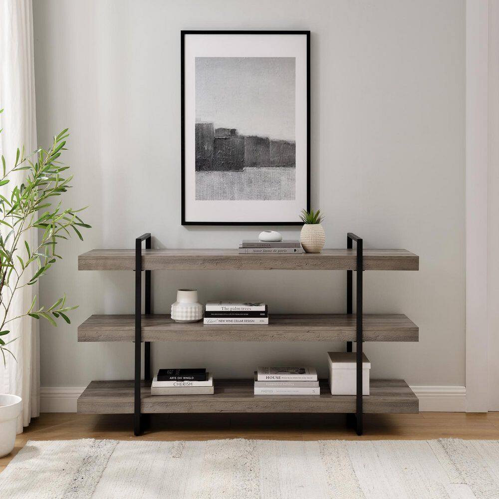 https://images.thdstatic.com/productImages/2f3cce56-e84c-4471-a406-4534d44b89a9/svn/grey-wash-black-welwick-designs-bookcases-bookshelves-hd9495-64_1000.jpg