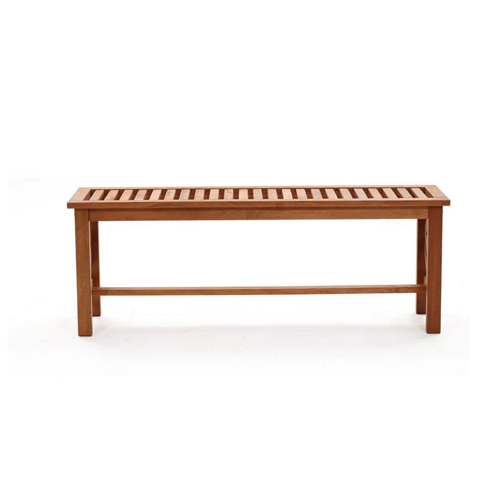 Carmel 47 in. W Wood Outdoor Dining Bench