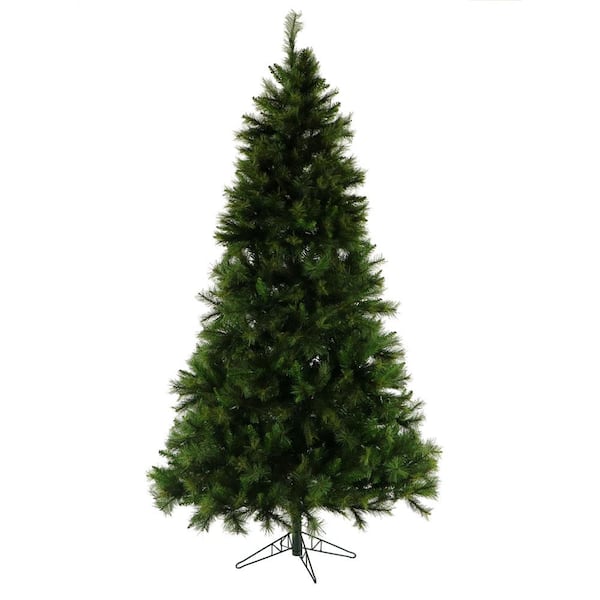 Fraser Hill Farm 7.5-ft. Canyon Pine Green Artificial Artificial Christmas Tree, No Lights