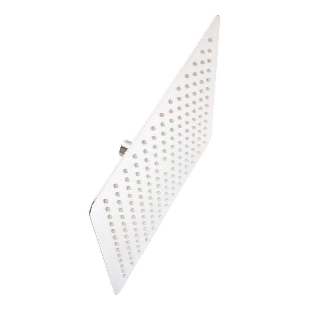 Chrome Square Wall Mounted Rain Shower Head 2.5 GPM