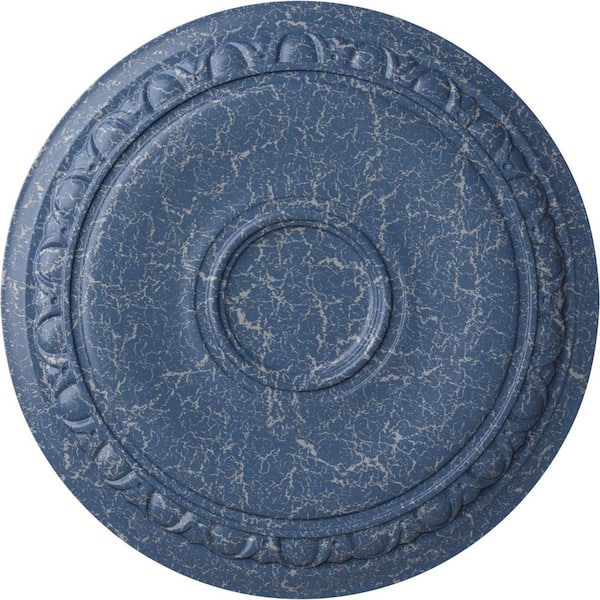 Ekena Millwork 24-1/4 in. x 1-1/2 in. Capupto Urethane Ceiling Medallion (Fits Canopies upto 6 in.), Americana Crackle