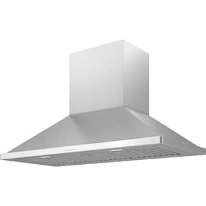 Siena 42 in. 1200 CFM Wall Mount Range Hood with LED Light in Stainless Steel