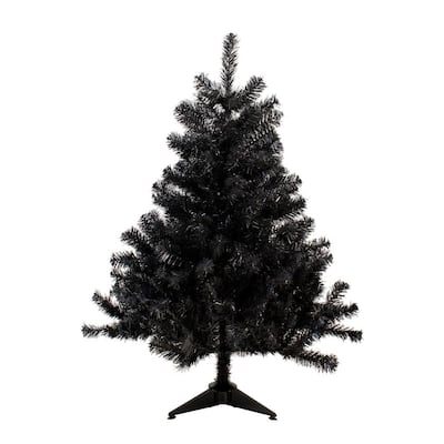 4 ft. Unlit Black Colorado Spruce Artificial Christmas Tree