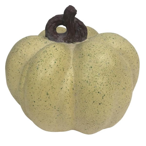 8.5 in. Harvest Pumpkin in Cream
