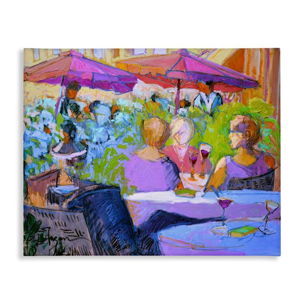 Women Dining Abstraction by June Erica Vess Unframed People Graphic Art Print 16 in. x 20 in. price history on PriceWatchPro