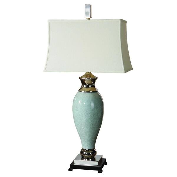 Global Direct 39 in. Light Blue Table Lamp