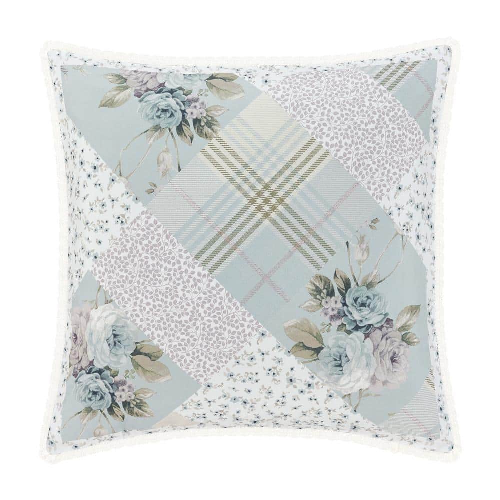 Bungalow Spa Floral Polyester Euro Sham 26 in. L x 26 in. W