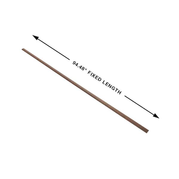 Hickory Embarcadero 0.275 in. T x 1.85 in. W x 94.48 in. L Vinyl 3-in-1 Molding